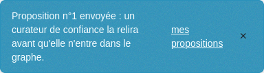L'avis d'une proposition envoyée