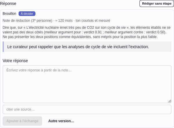 Un brouillon