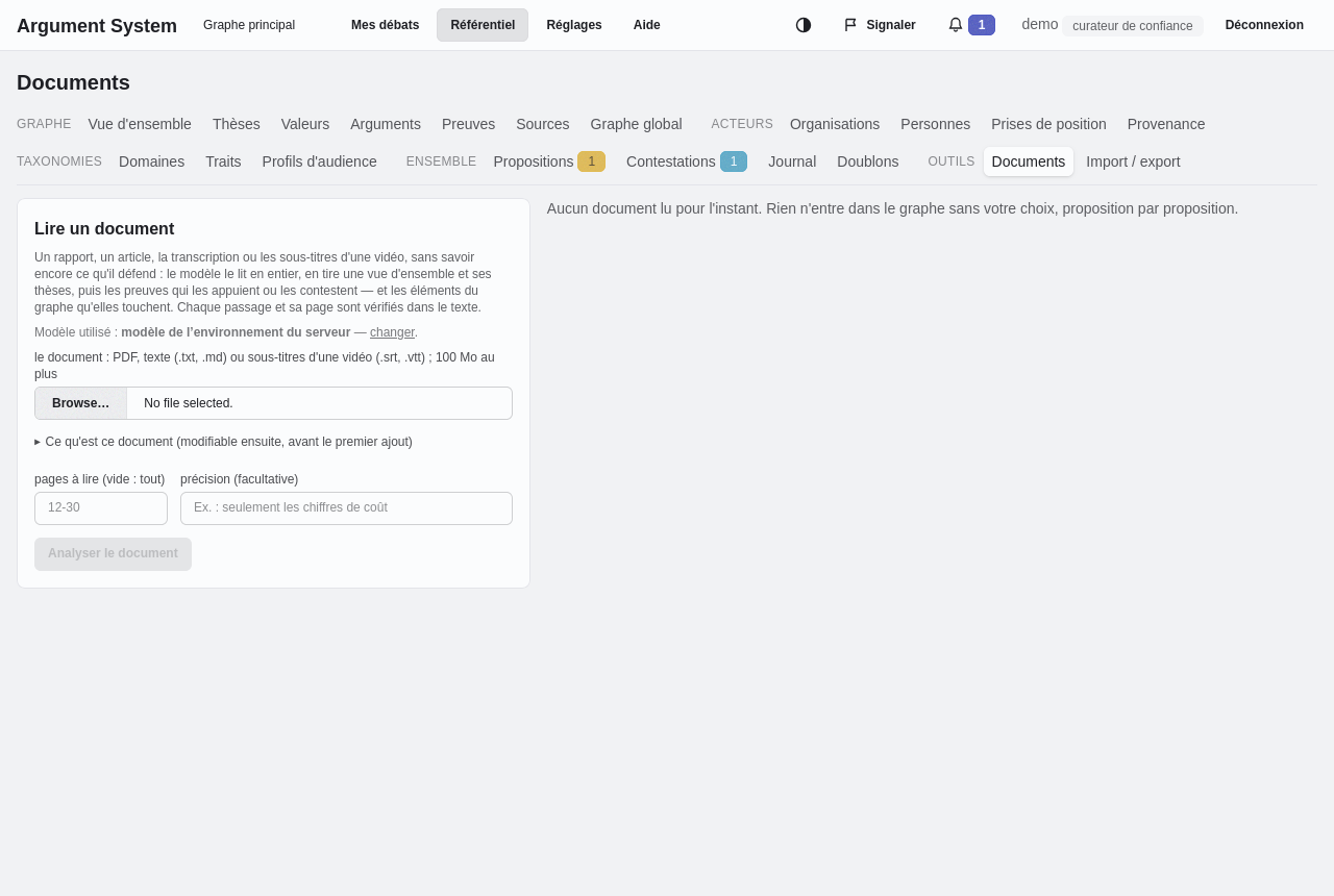 Déposer un document